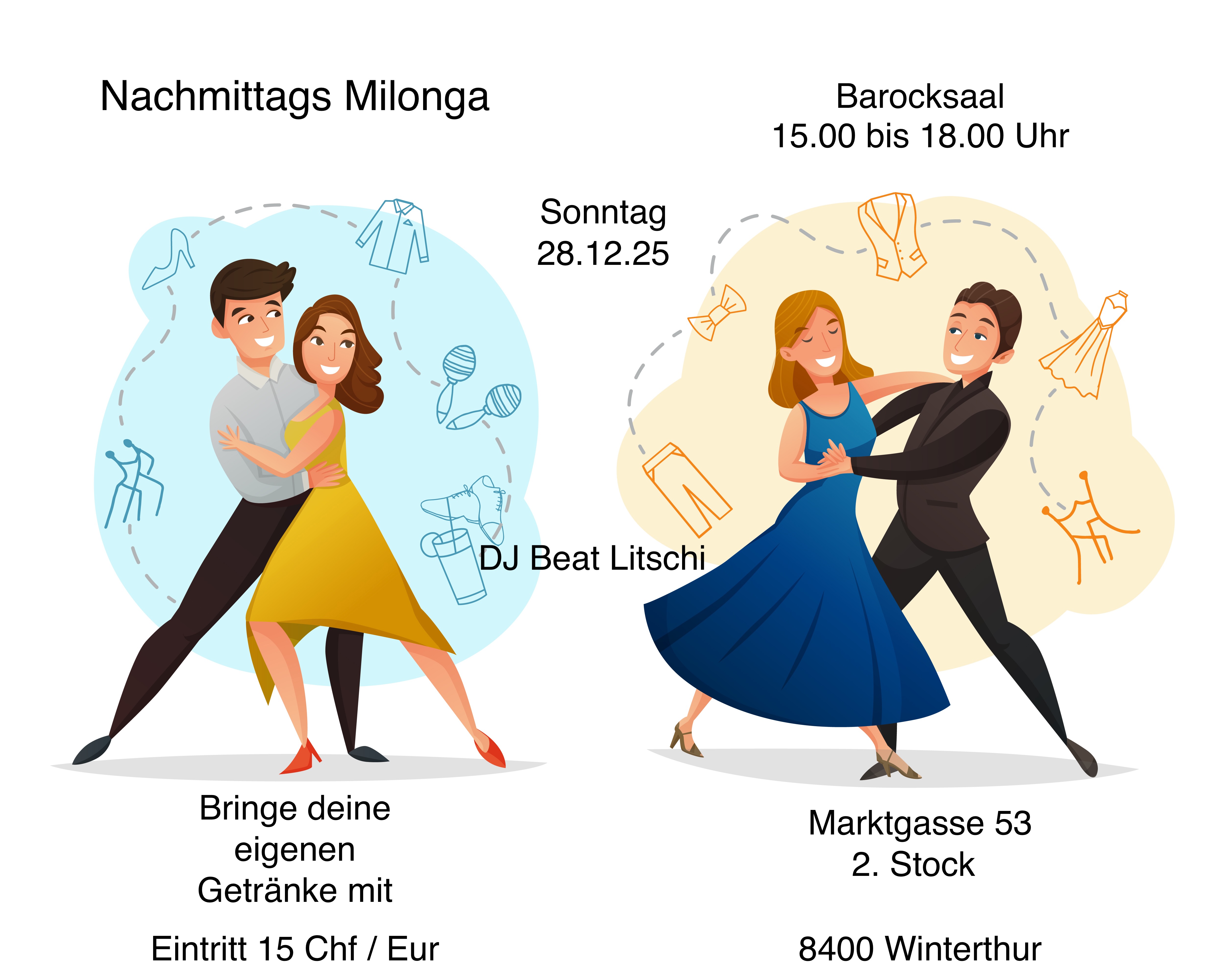 Nachmittags Milonga zum Jahrersausklang
