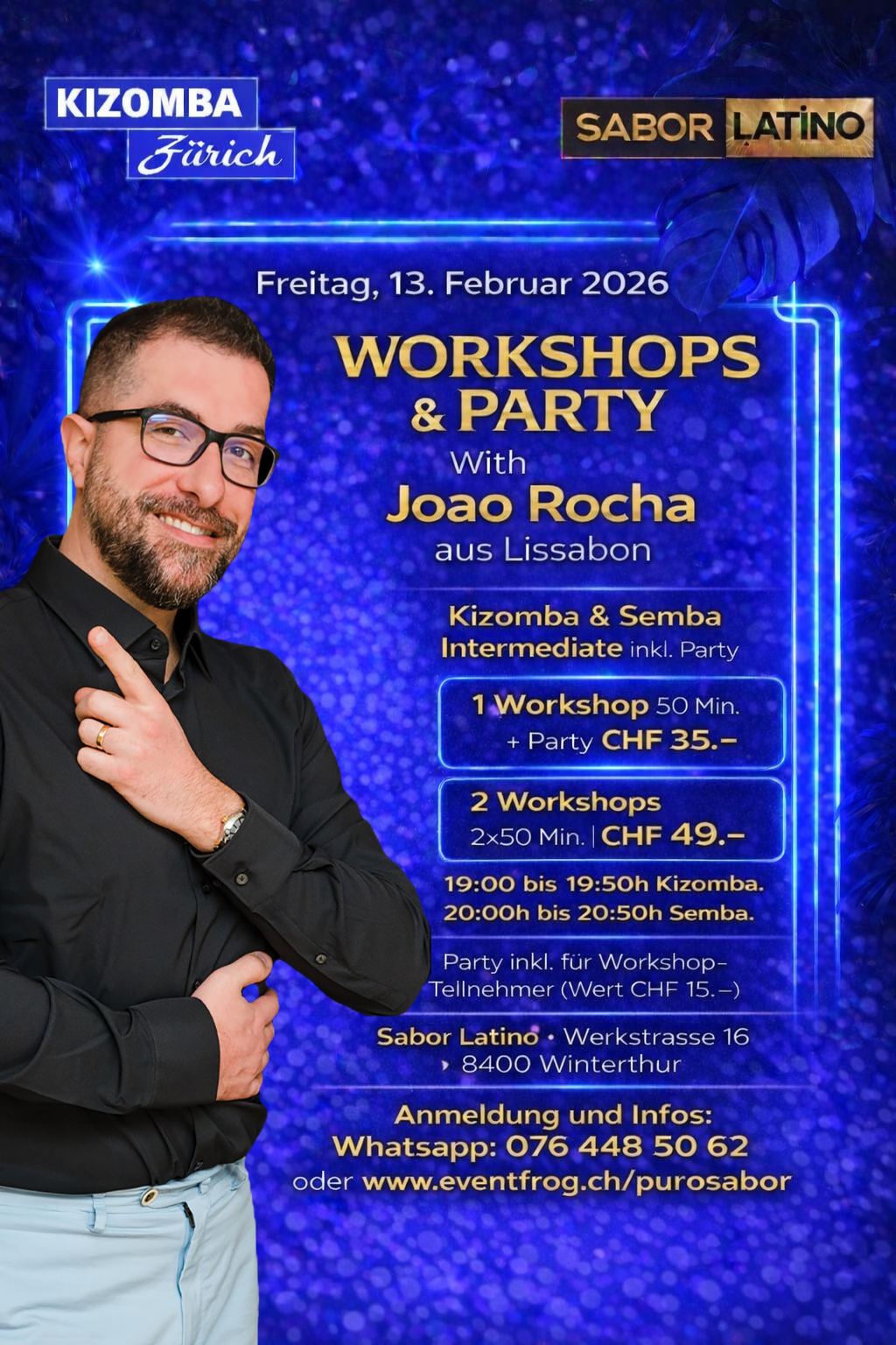 Kizomba & Semba Workshop mit Jo&atilde;o Rocha